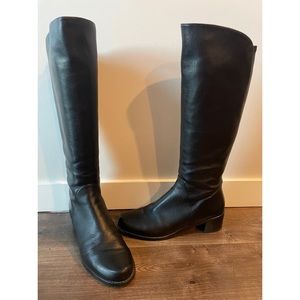 Stuart Weitzman black leather boots